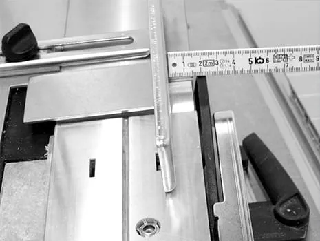 Nastavení šířky polodrážky