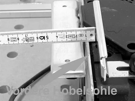 Nastavení hloubky polodrážky