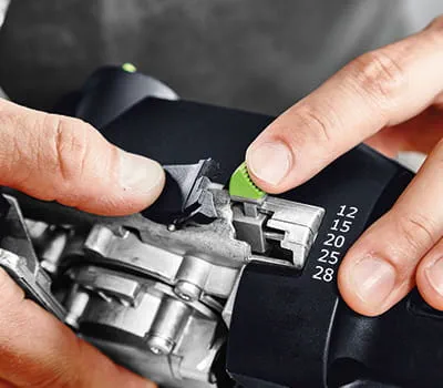 Nastavení hloubky frézování