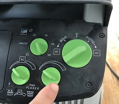 Sací výkon na maximum