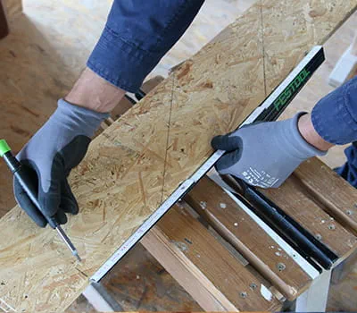 Přeneste zbývající rozměr na šablonu.