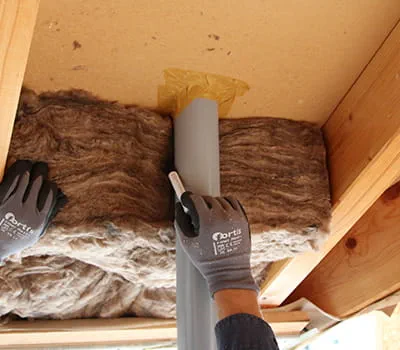 Vyznačení polohy trubky