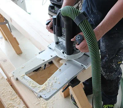 Provedení frézování u podélníků