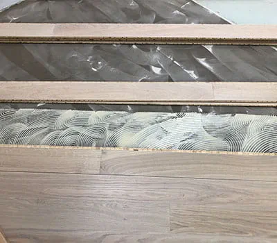 Položení dřevěných prken