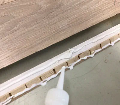 Přilepení zkosení