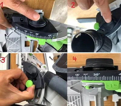 Nastavení ponorné pily