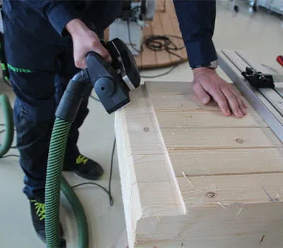 Vytvoření zkosení na hlavě trámu