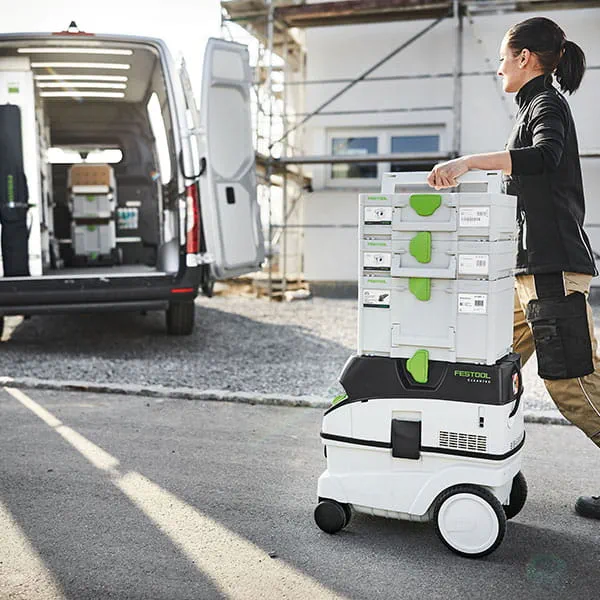 Festool Systainer3 při používání na stavbě